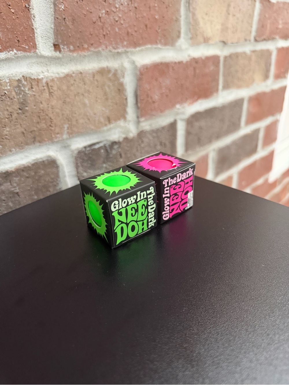 Needoh Glow In The Dark  Duo - Neon Green & Hot Pink